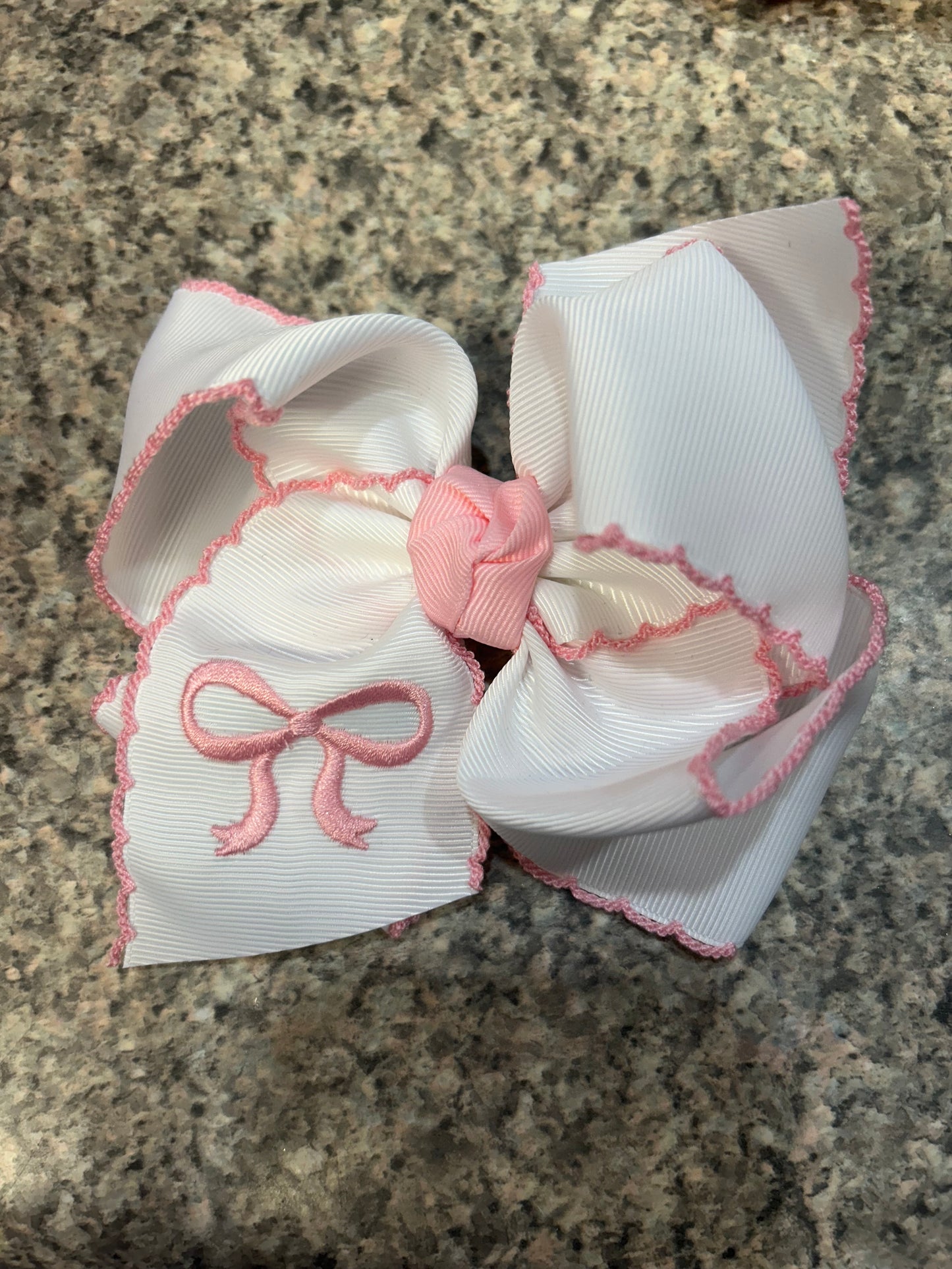 Pink ribbon bow