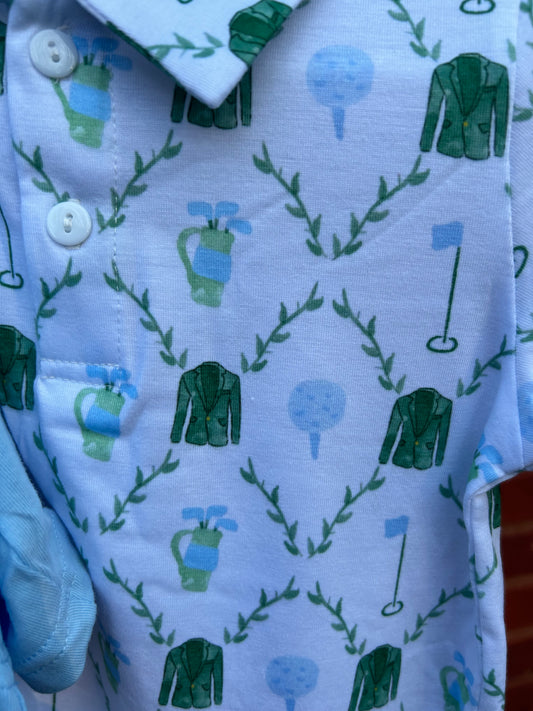 Golf Polo Shorts Set