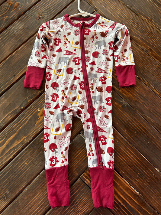 Crimson Football Zippy