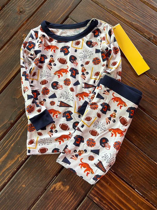 Navy/Orange Two Piece Set