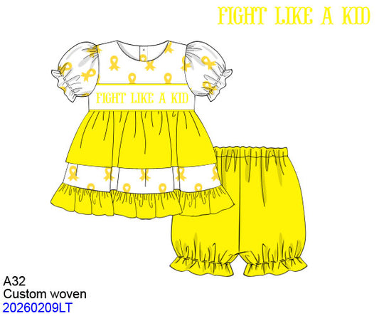 Childhood Cancer Awareness Bloomer Set