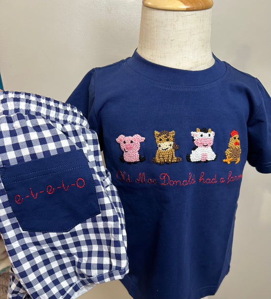 E-I-E-I-O Shorts Set