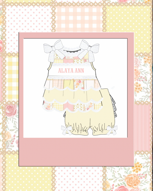 Custom Patchwork Bloomer Set