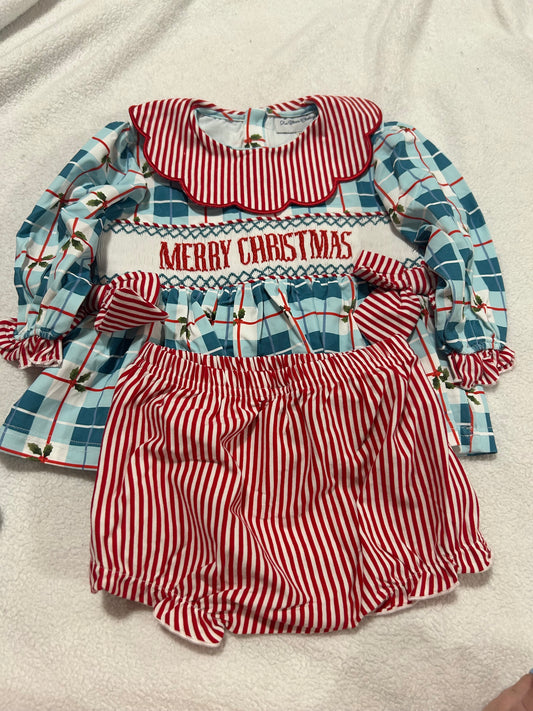 Merry Christmas Bloomer Set
